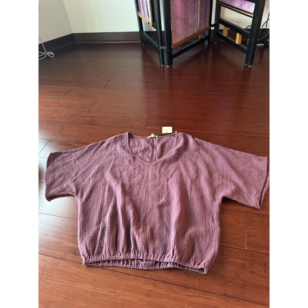 Suunday Gauze Dolman Top NWT Plum - Picture 11 of 14